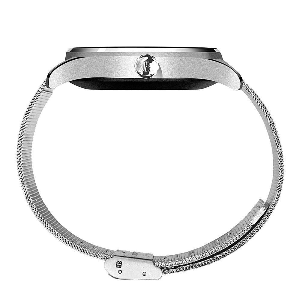 Silver Mesh Strap Smart Watch