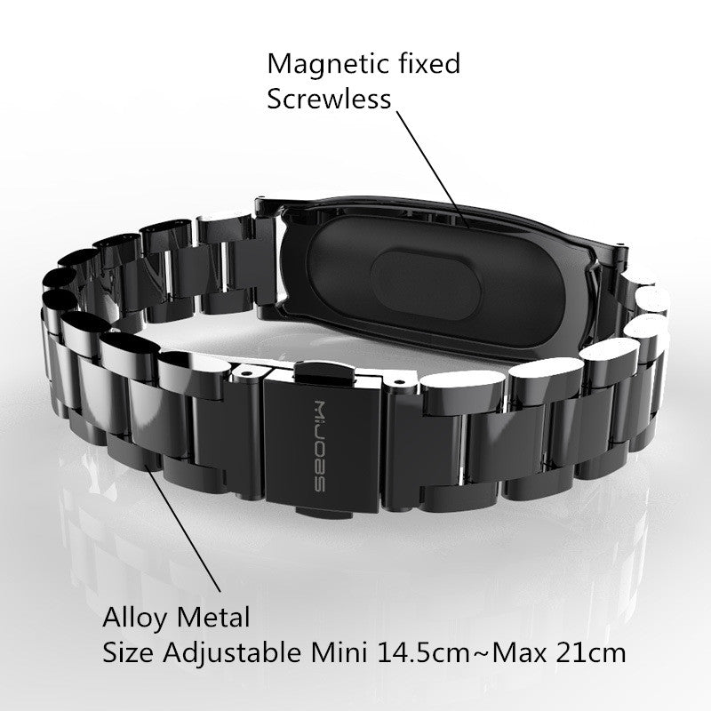 Removable Silver Link Strap Wristband