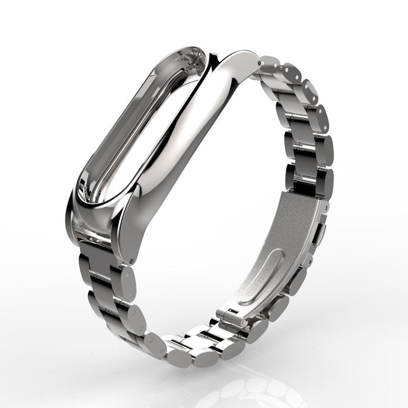 Removable Silver Link Strap Wristband