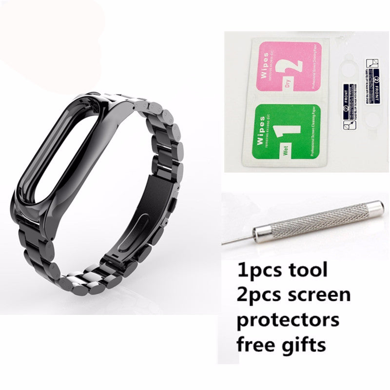 Removable Silver Link Strap Wristband