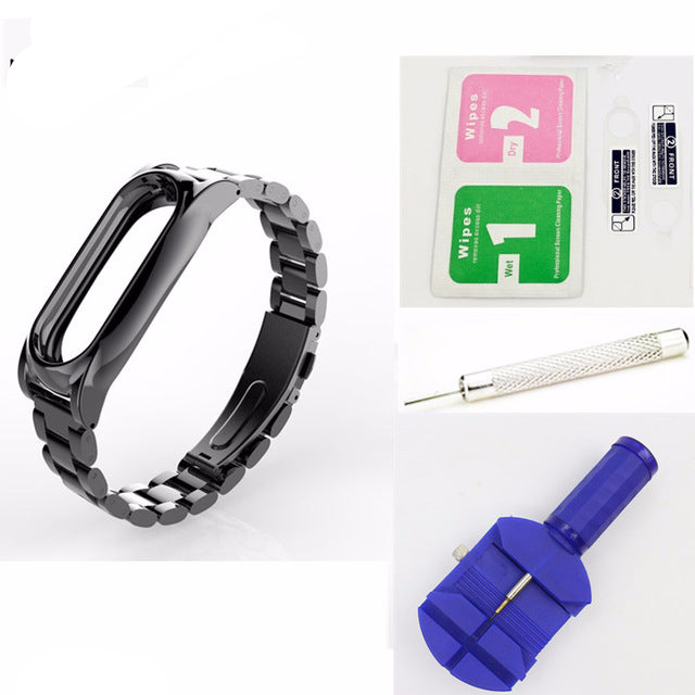 Removable Silver Link Strap Wristband